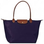 Sac Pliages Longchamp soldes pas chers Shopping Large Violet